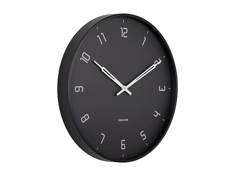 Zegar ścienny Stark - Czarny - Ø40cm