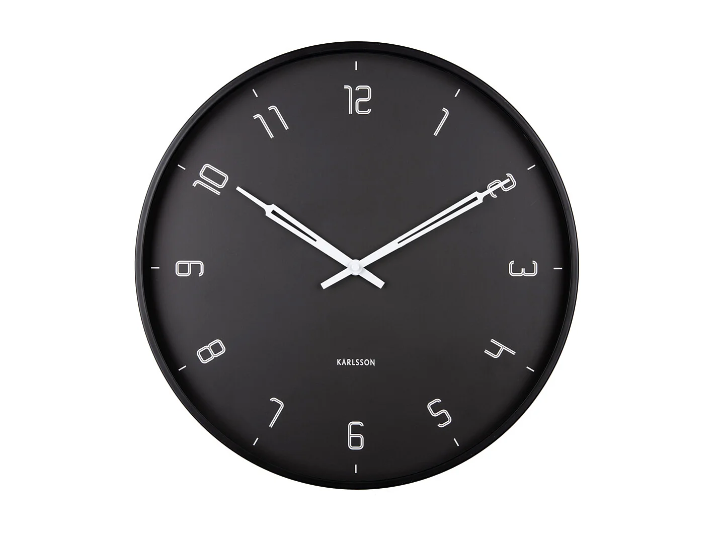 Wanduhr Stark - Schwarz - Ø40cm