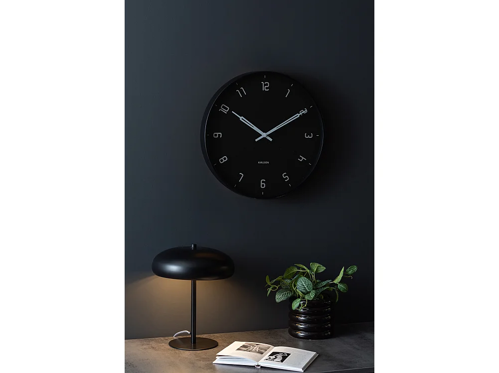 Wanduhr Stark - Schwarz - Ø40cm