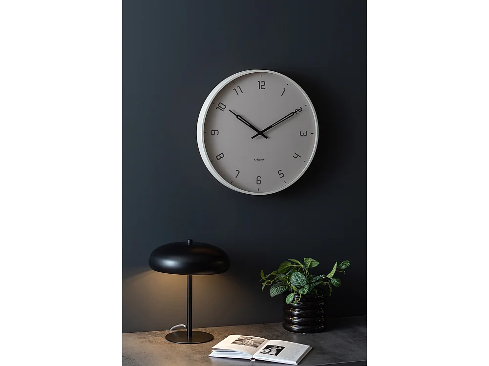 Horloge Stark D40cm Gris  Present Time