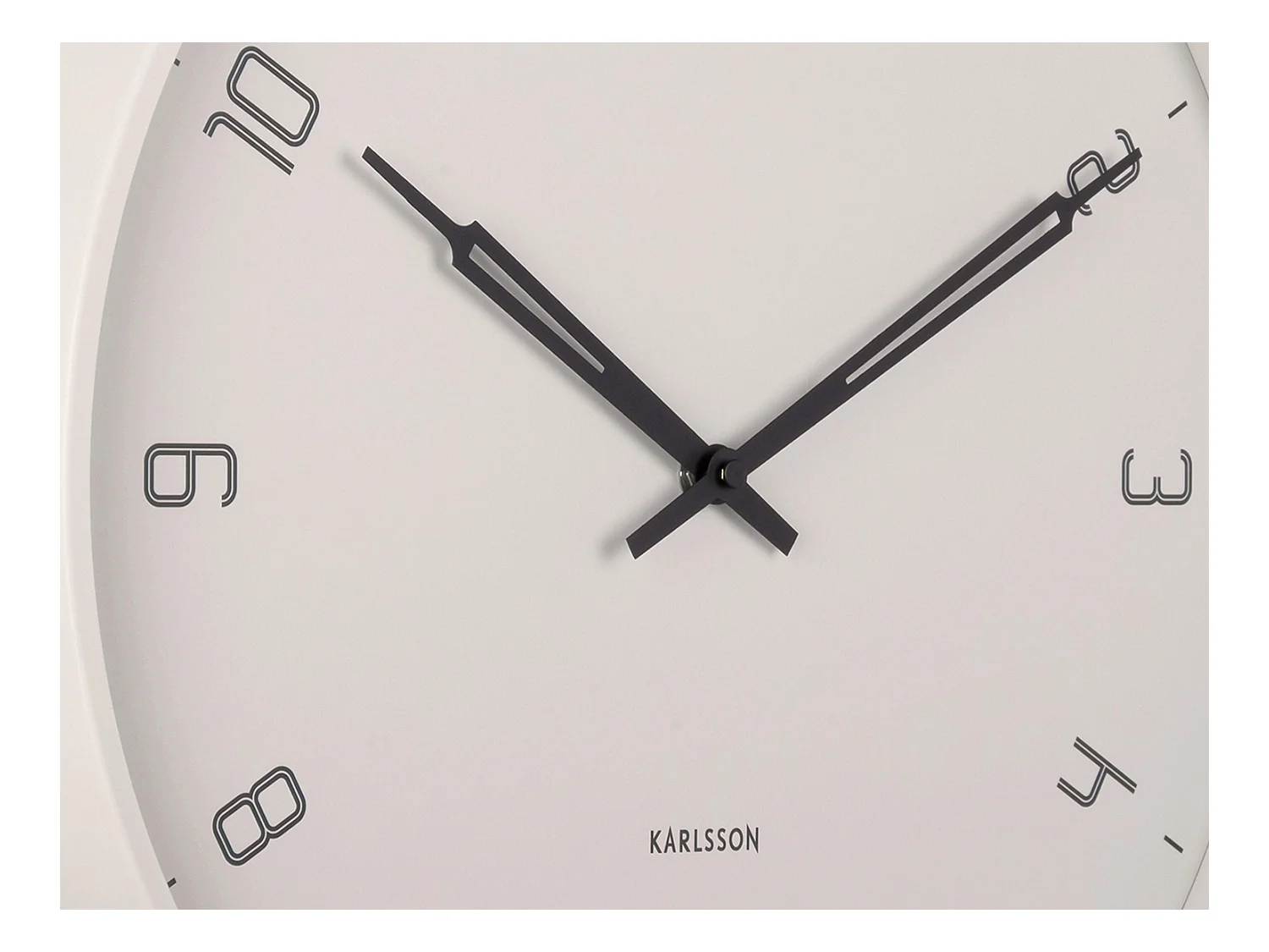 Wanduhr Stark - Warmes Grau - Ø40cm