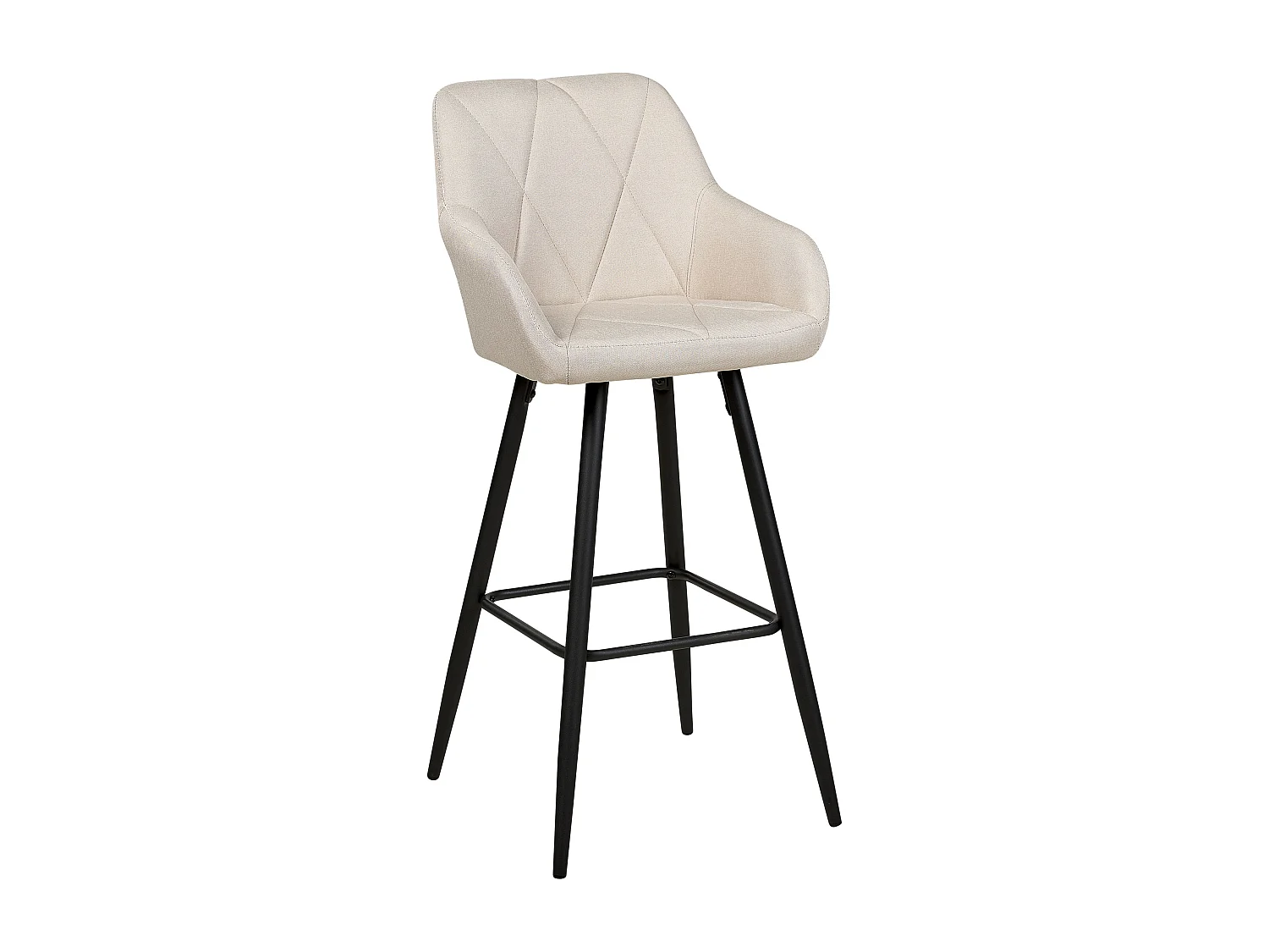 Set van 2 barstoelen DARIEN Lichtbeige