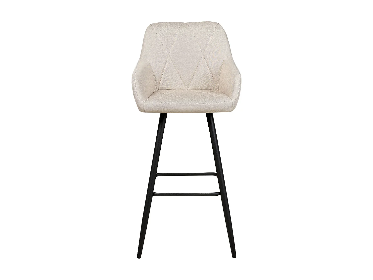 Set van 2 barstoelen DARIEN Lichtbeige