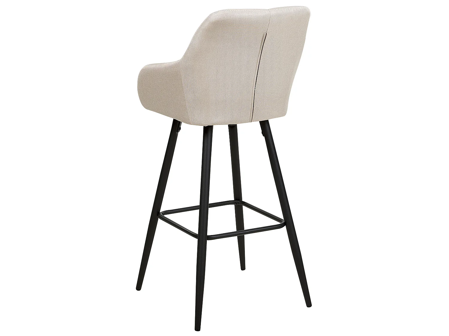 Lot de 2 chaises de bar DARIEN Beige clair