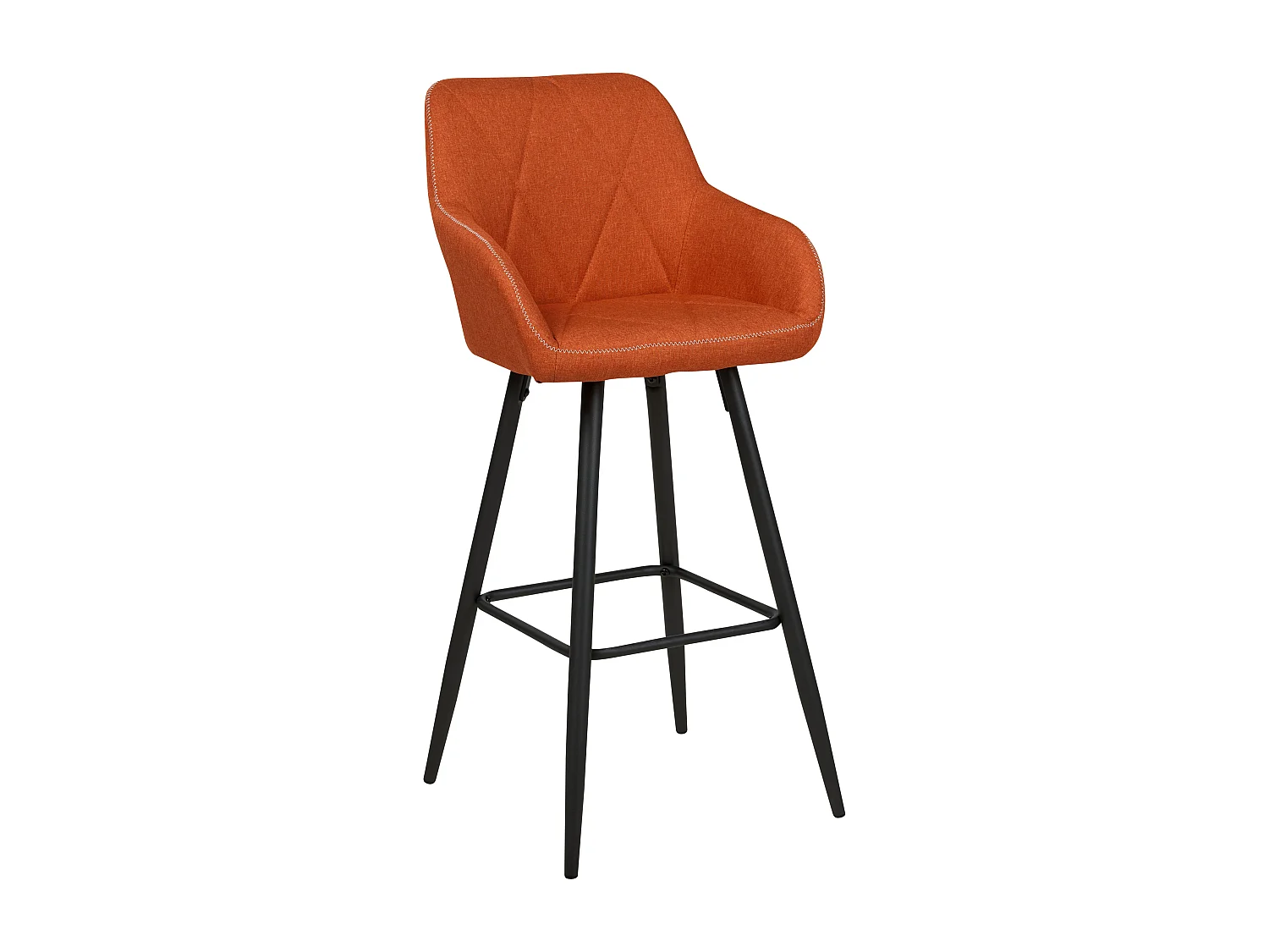 Lot de 2 chaises de bar DARIEN Orange