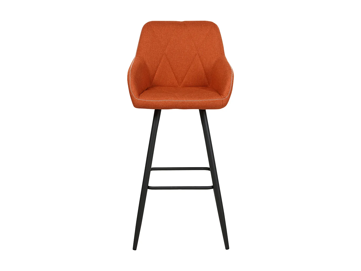 Lot de 2 chaises de bar DARIEN Orange