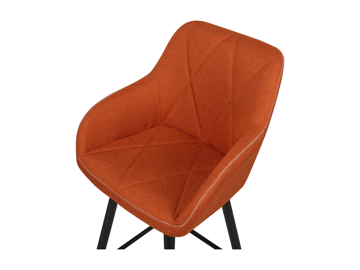 Lot de 2 chaises de bar DARIEN Orange