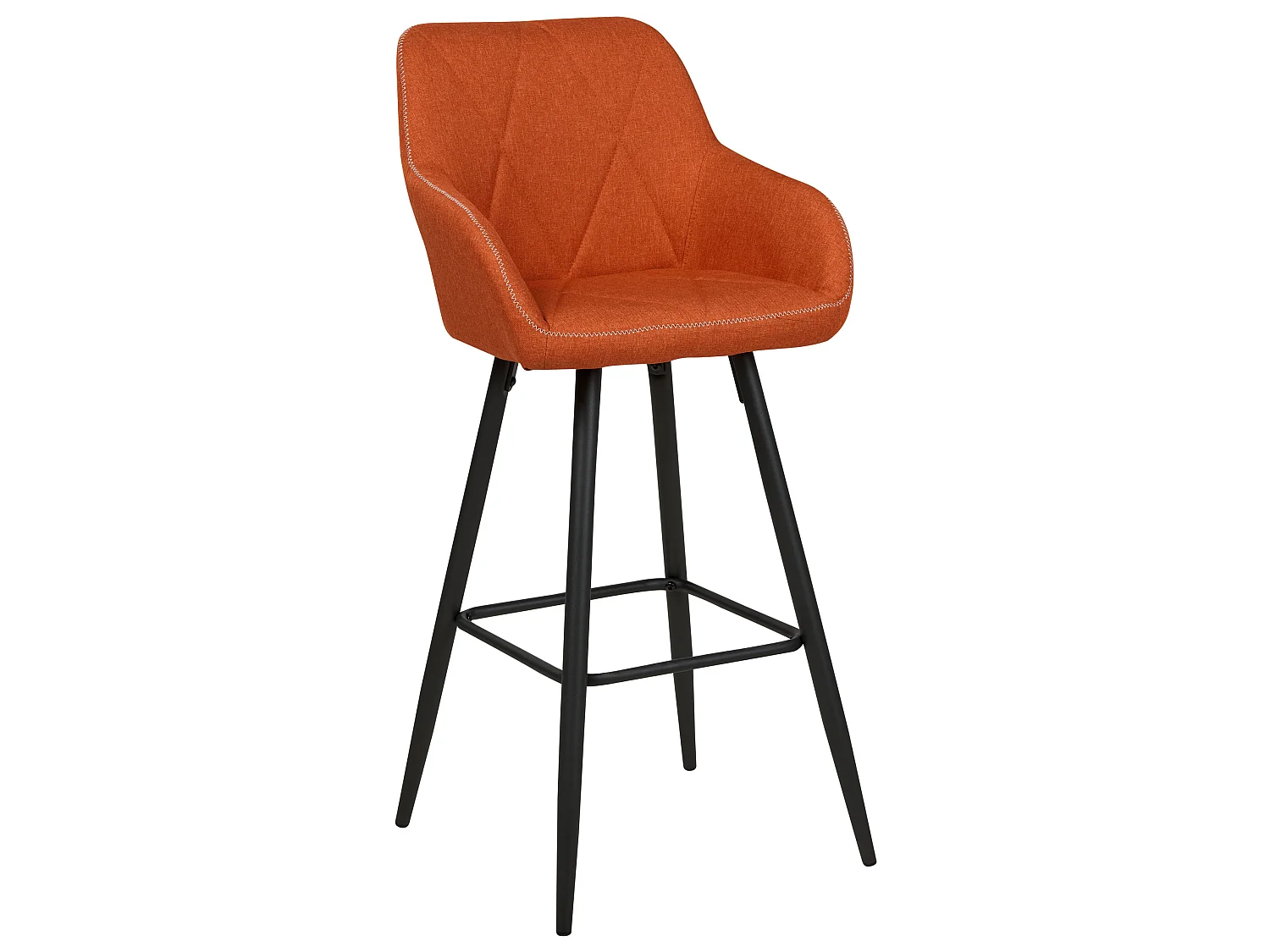 Lot de 2 chaises de bar DARIEN Orange