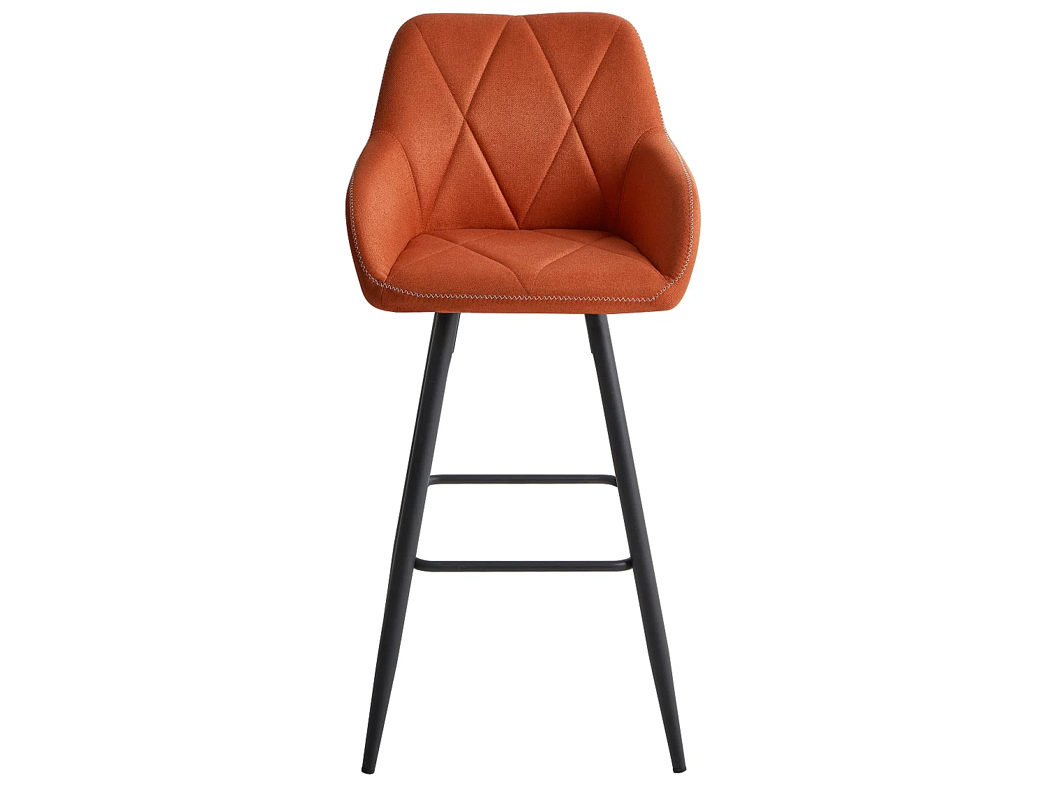 Lot de 2 chaises de bar DARIEN Orange