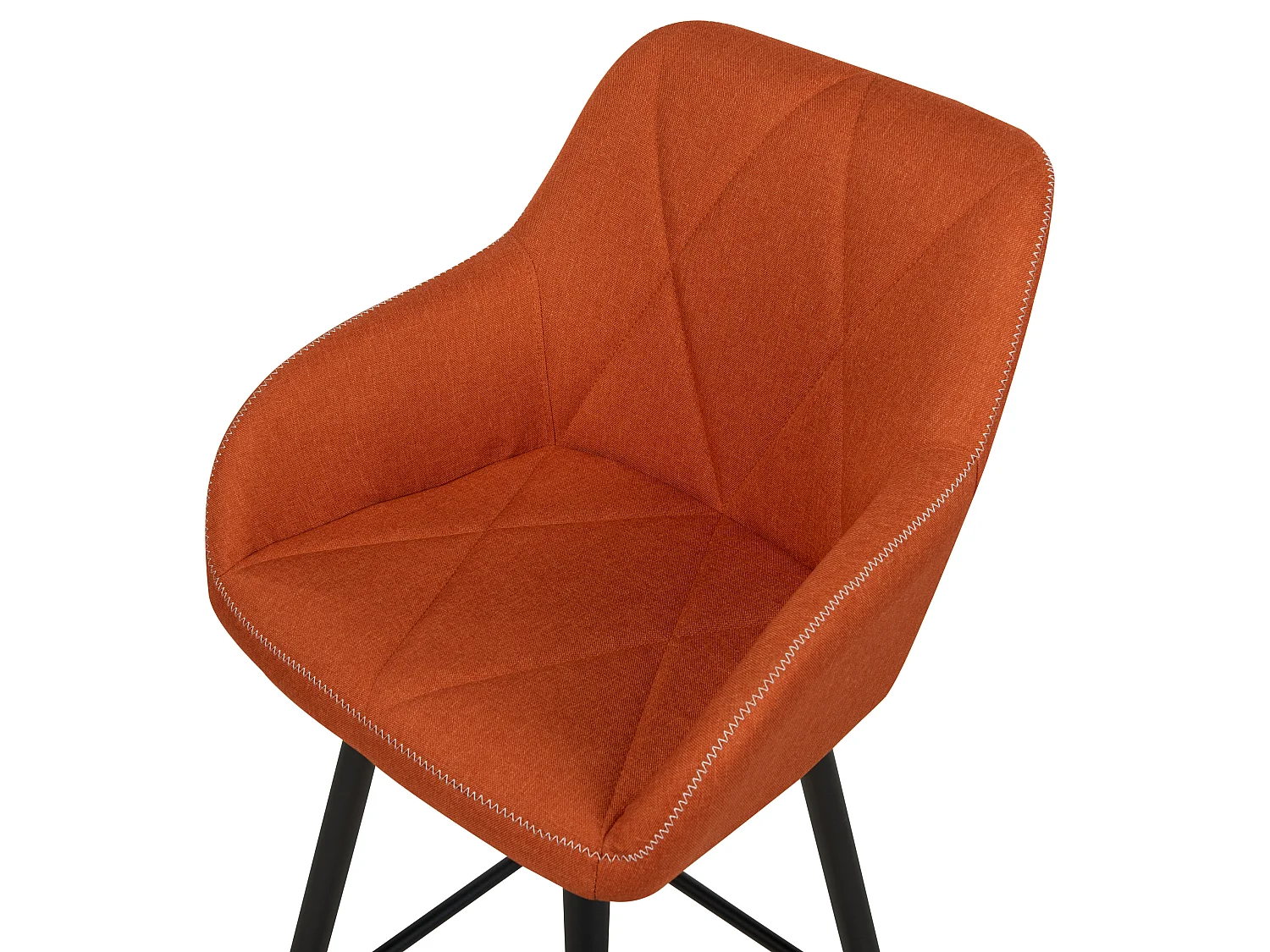 Lot de 2 chaises de bar DARIEN Orange