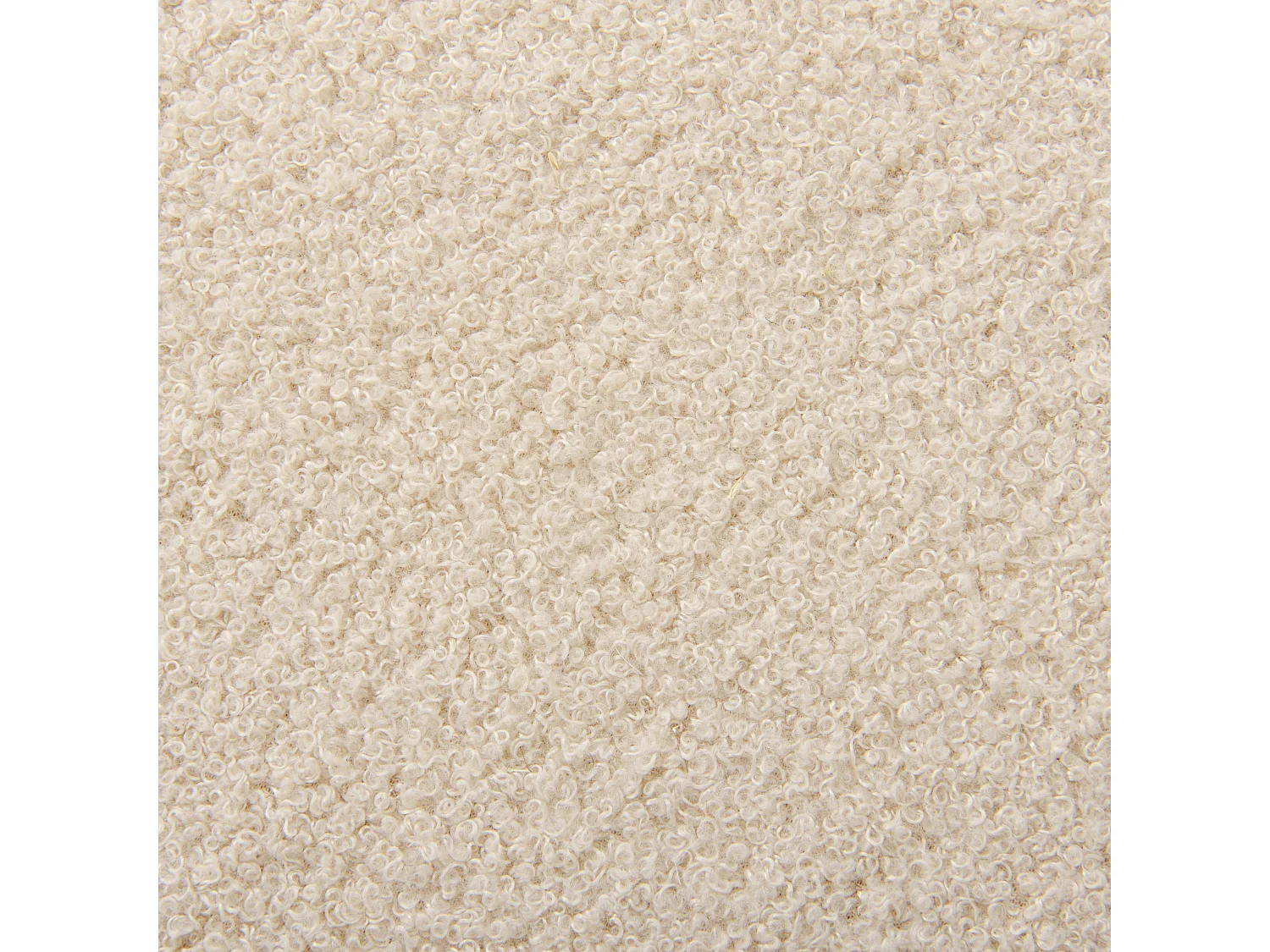 Nachttisch Bouclé beige mit Schublade Metallgestell schwarz modern Glam Flayat