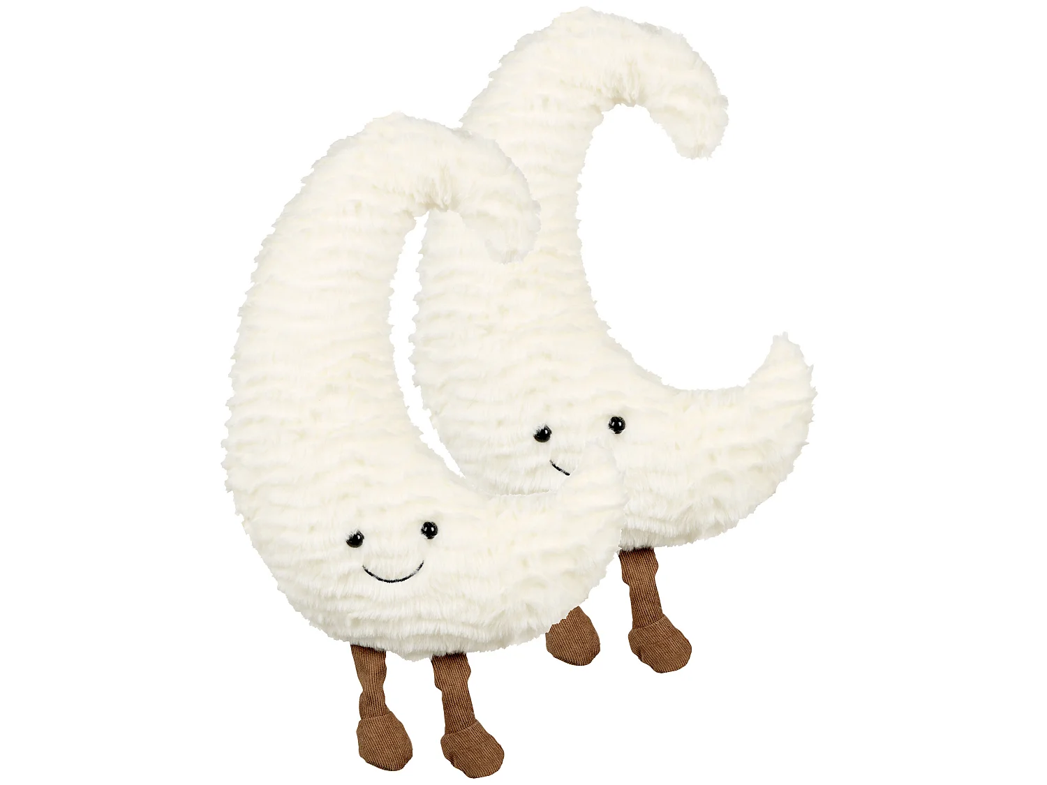 Lot de 2 coussins décoratifs MOONLIGHTER 21 x 40 cm Blanc cassé Pour enfants