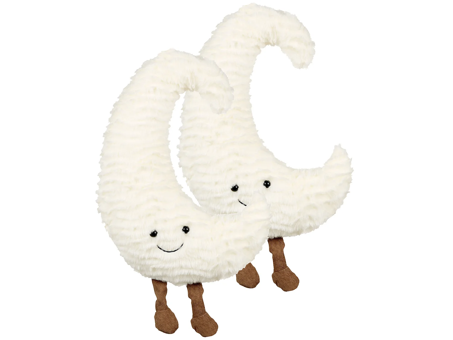Lot de 2 coussins décoratifs MOONLIGHTER 21 x 40 cm Blanc cassé Pour enfants