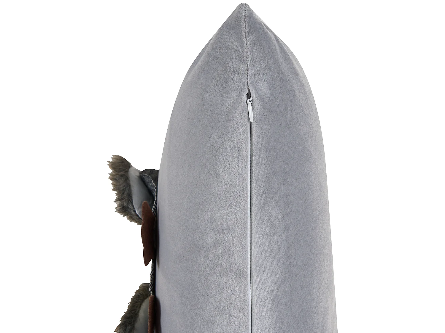 Lot de 2 coussins décoratifs OPHRYS Velours 45 x 45 cm Gris