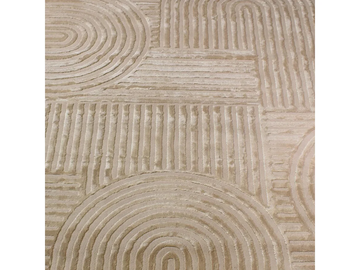 tappeto per camera 80x150 intrecciato motivo geometrico rettangolo beige CERABI