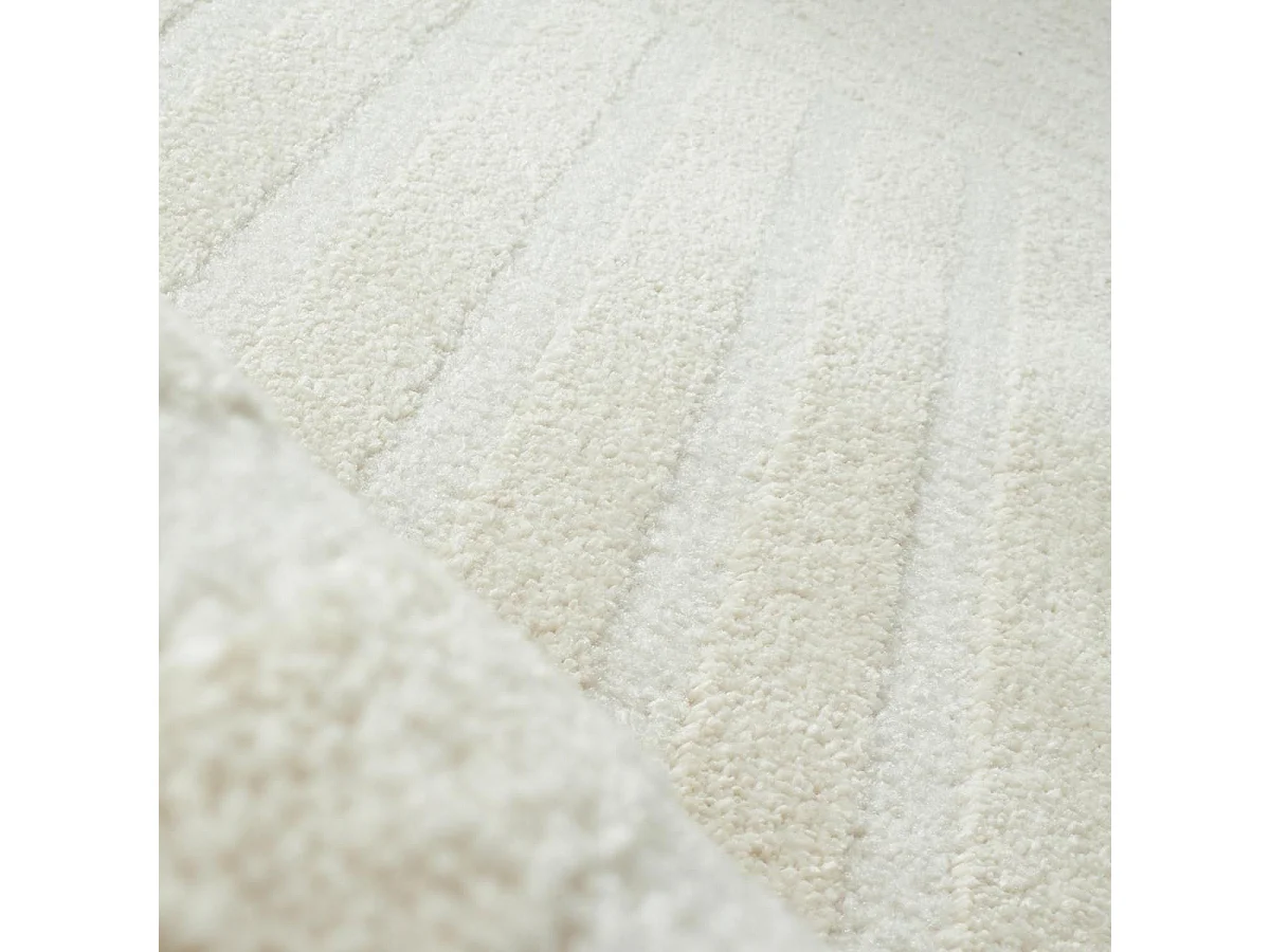 tappeto da soggiorno grande 200x290 tessuto rettangolo crema disegno geometrico CERABI