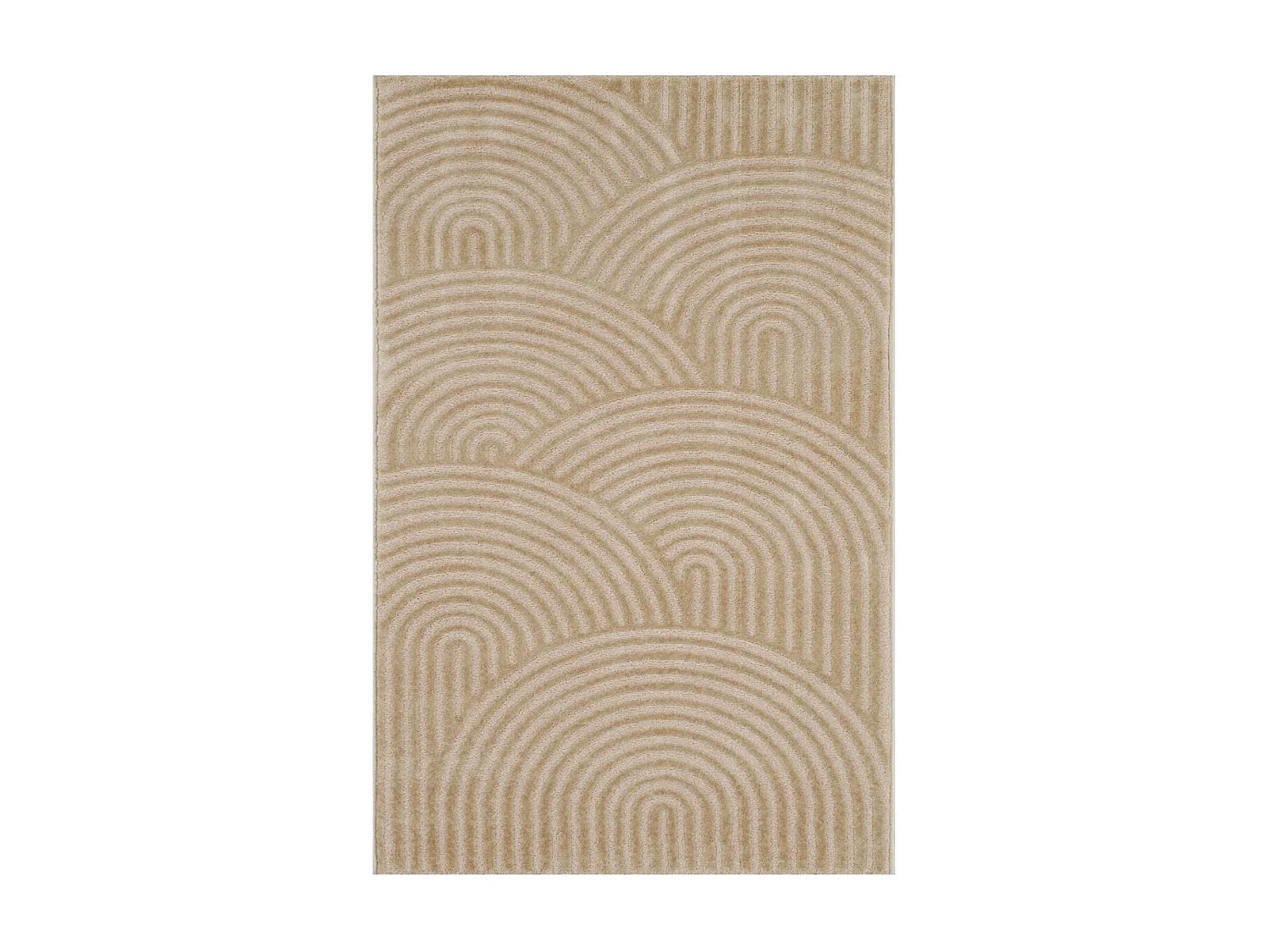 tappeto per camera 80x150 tessuto rettangolare beige disegno geometrico CEROTEA