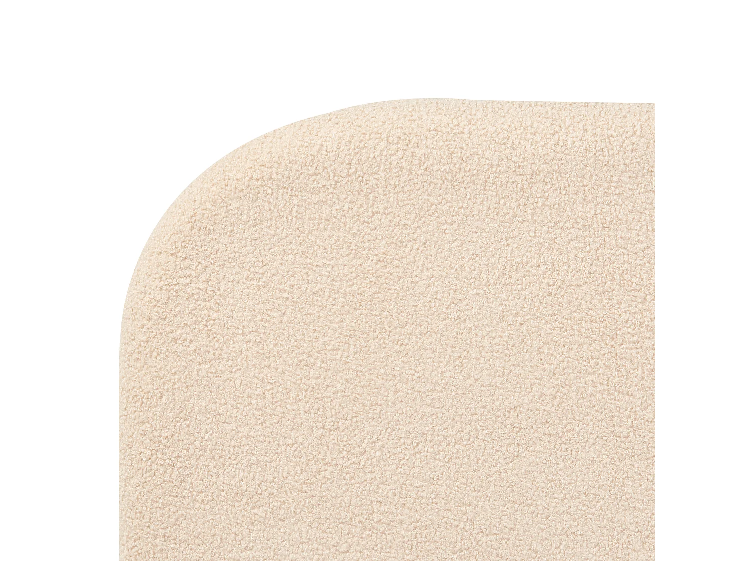 Lit avec sommier Bouclé FLAYAT 160 x 200 cm Beige clair