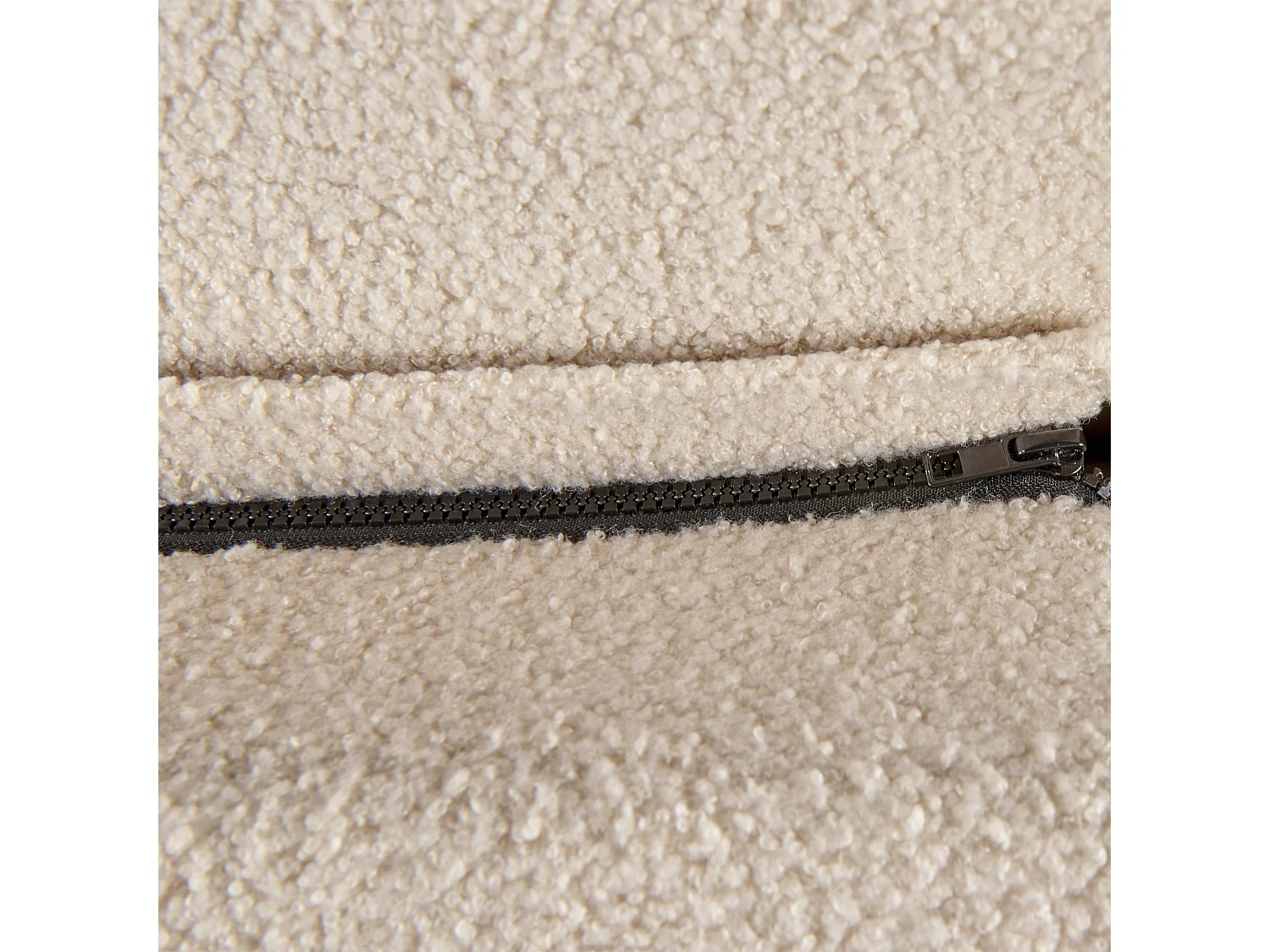 Letto Bouclé MELLE 180 x 200 cm Beige