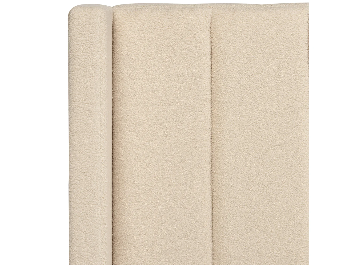 Bett mit Lattenrost Bouclé VILLETTE 160 x 200 cm Beige
