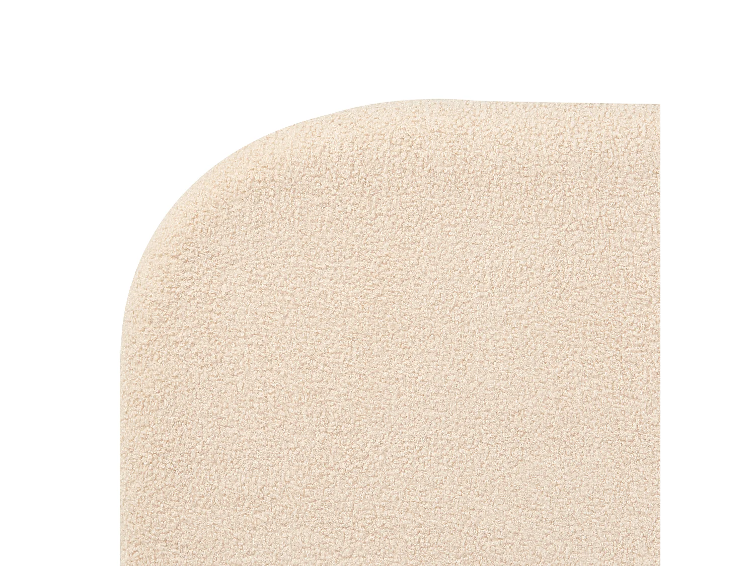 Lit avec sommier Bouclé FLAYAT 180 x 200 cm Beige clair