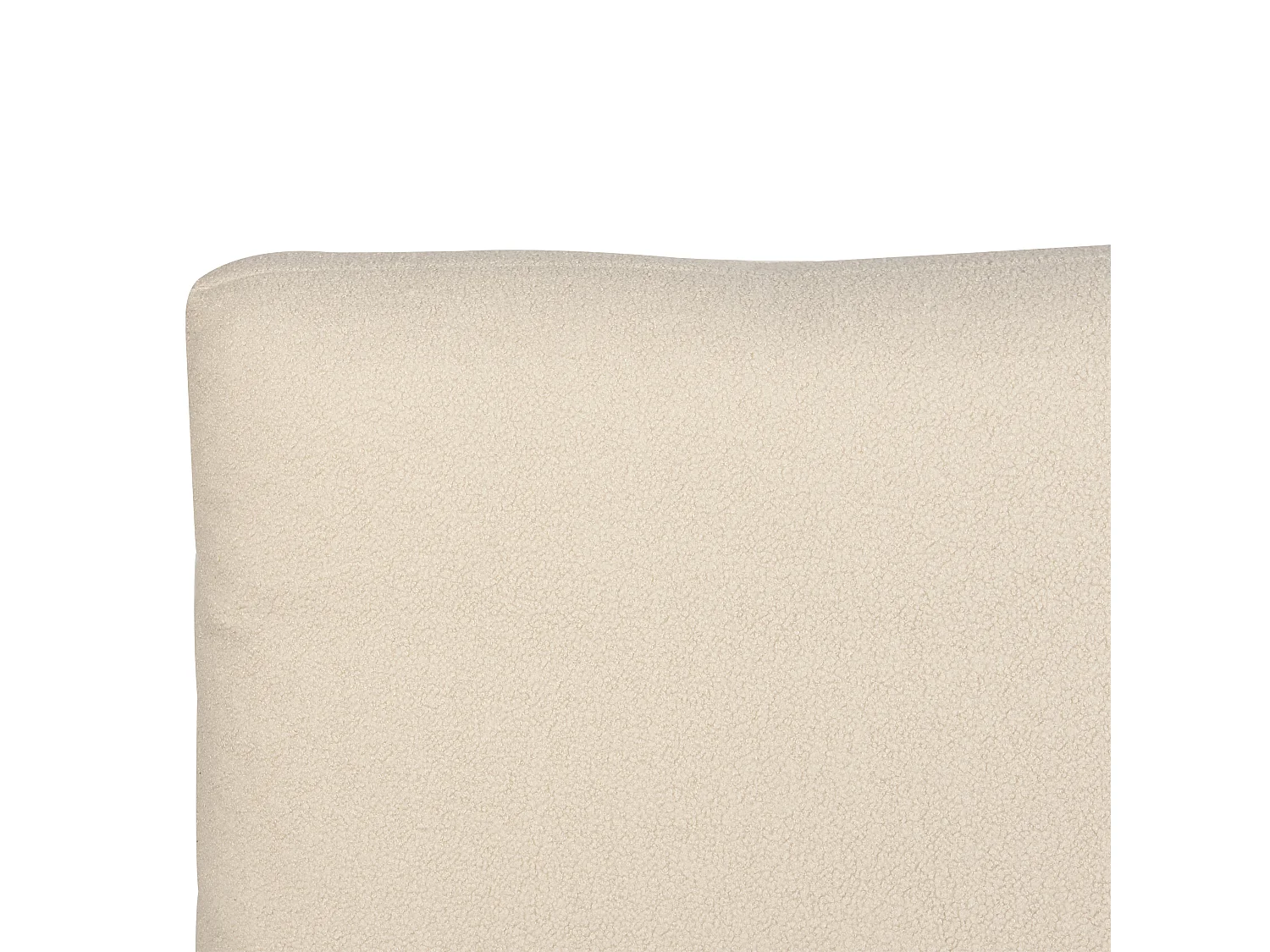 Bed Bouclé MELLE 160 x 200 cm Beige