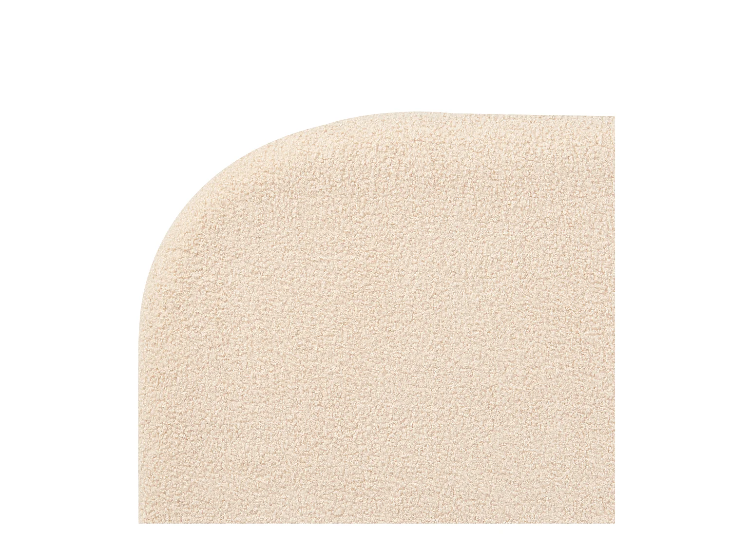Lit avec sommier Bouclé FLAYAT 140 x 200 cm Beige clair