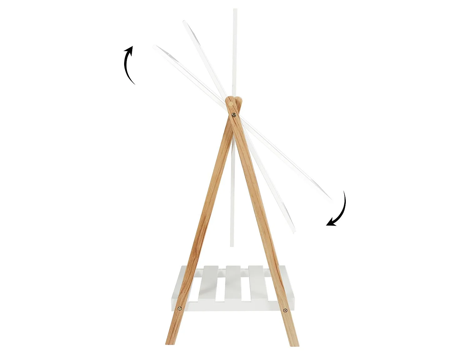 Miroir Sur Pied Bella Blanc, Beige