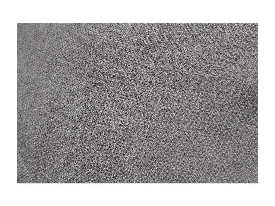 Canapé droit 3 places en tissu gris avec 2 coussins - YUMI