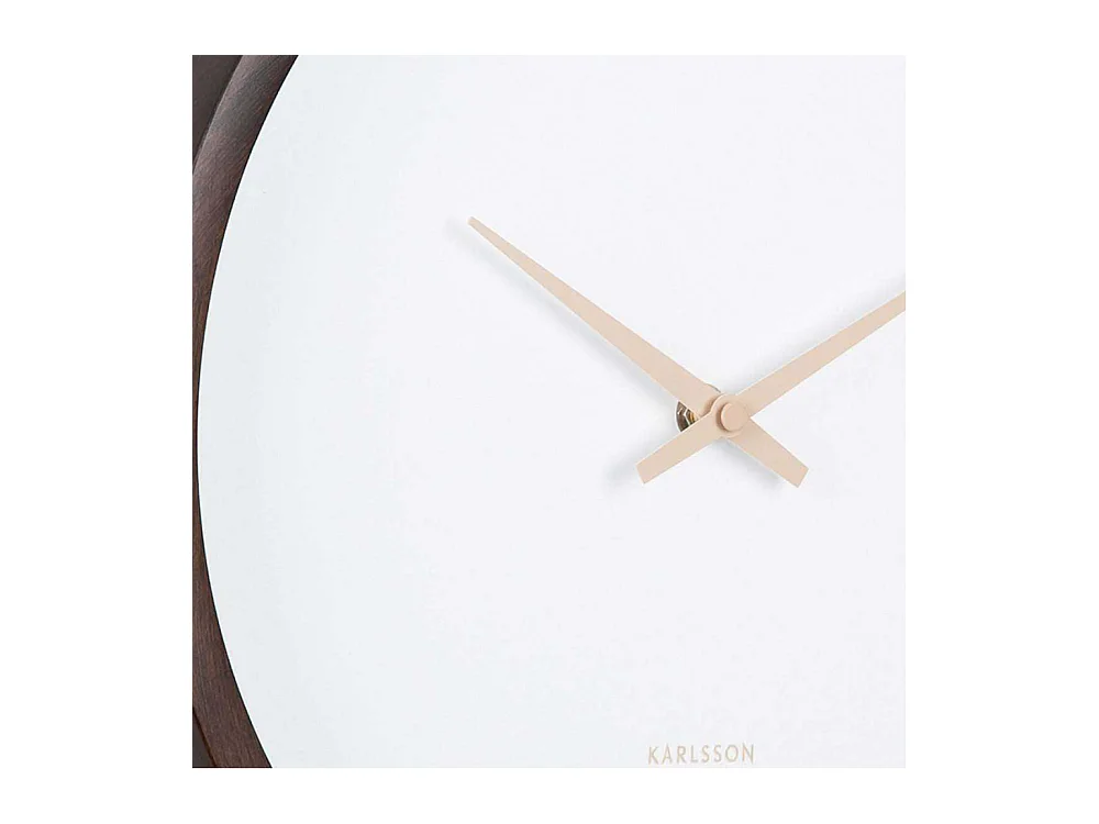 Wanduhr Ancho - Dunkles Holz - Ø32,6cm