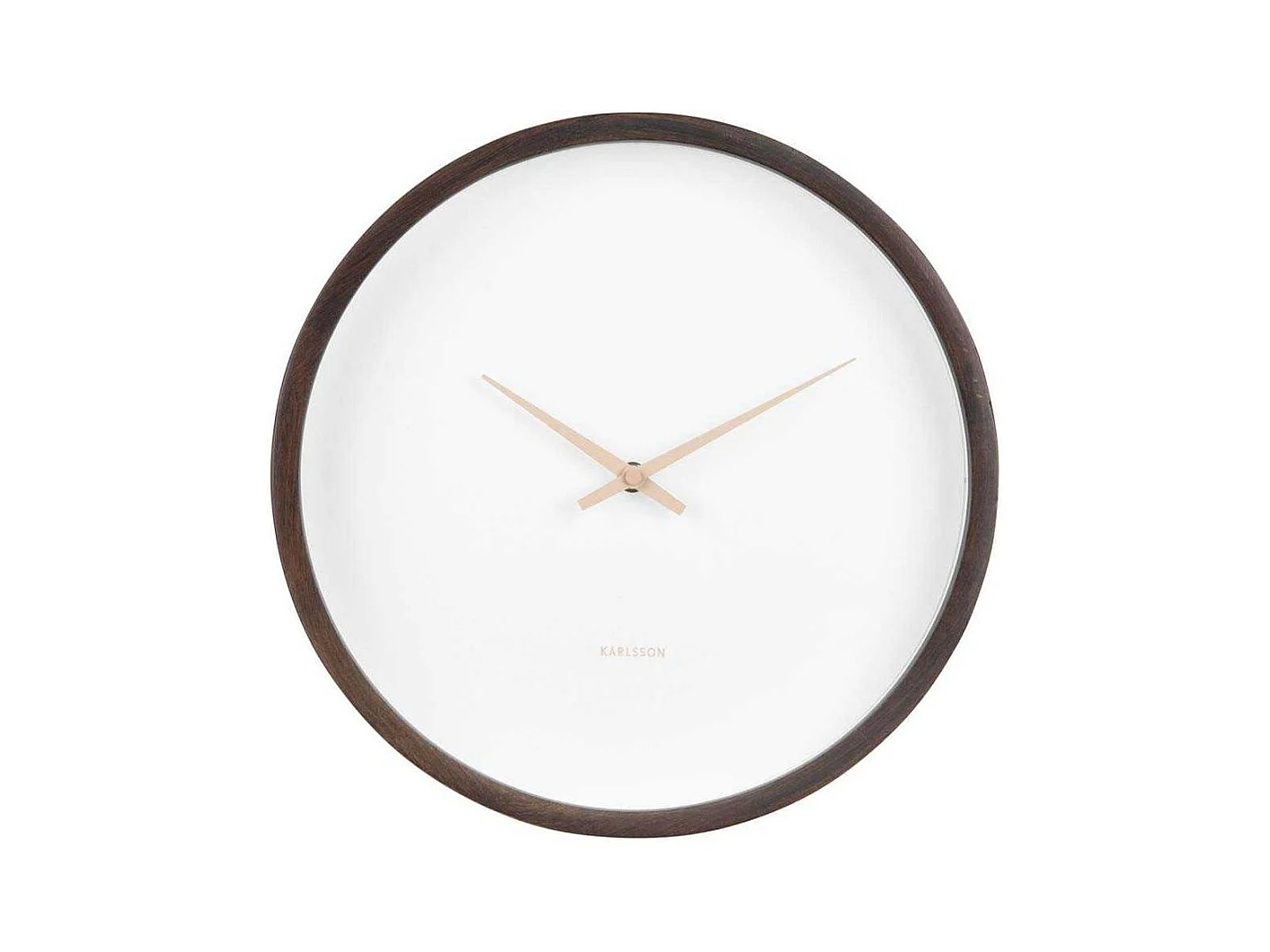 Wanduhr Ancho - Dunkles Holz - Ø32,6cm