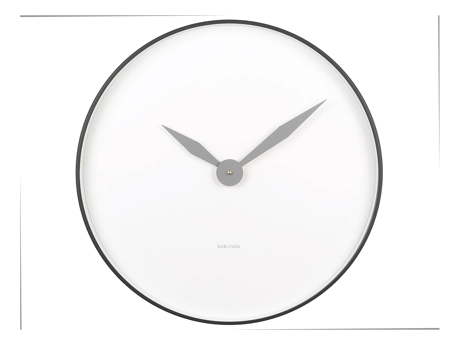 Wanduhr Albatross - Schwarz - Ø50cm