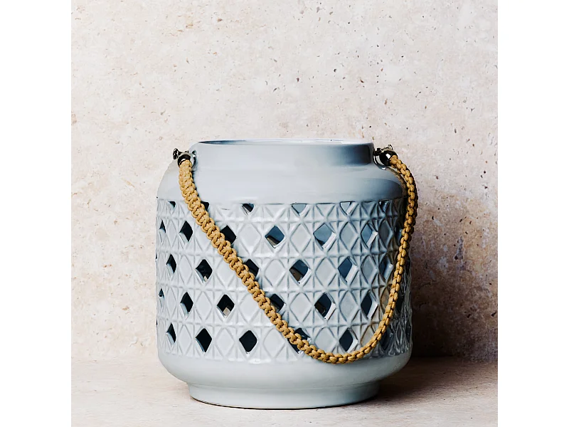 Lanterne Boho Grand Format - Gris