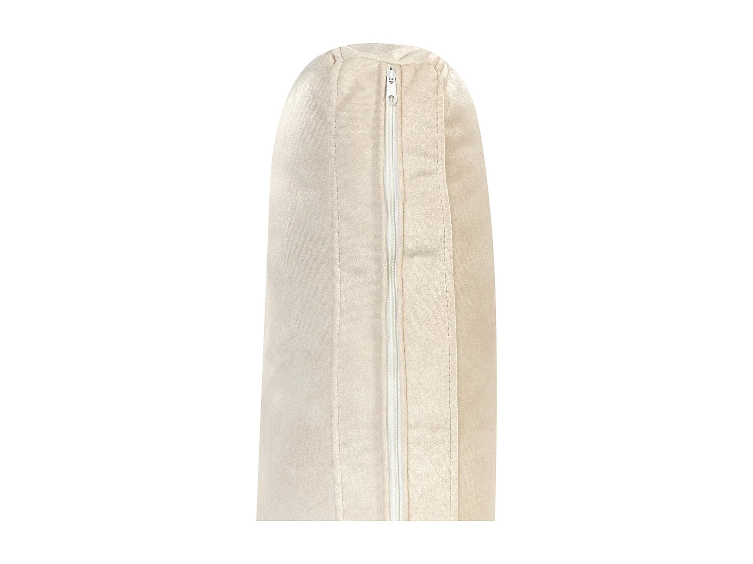 Hoekbank FLAM Fluweel Crème 3-zitter Rechterzijde