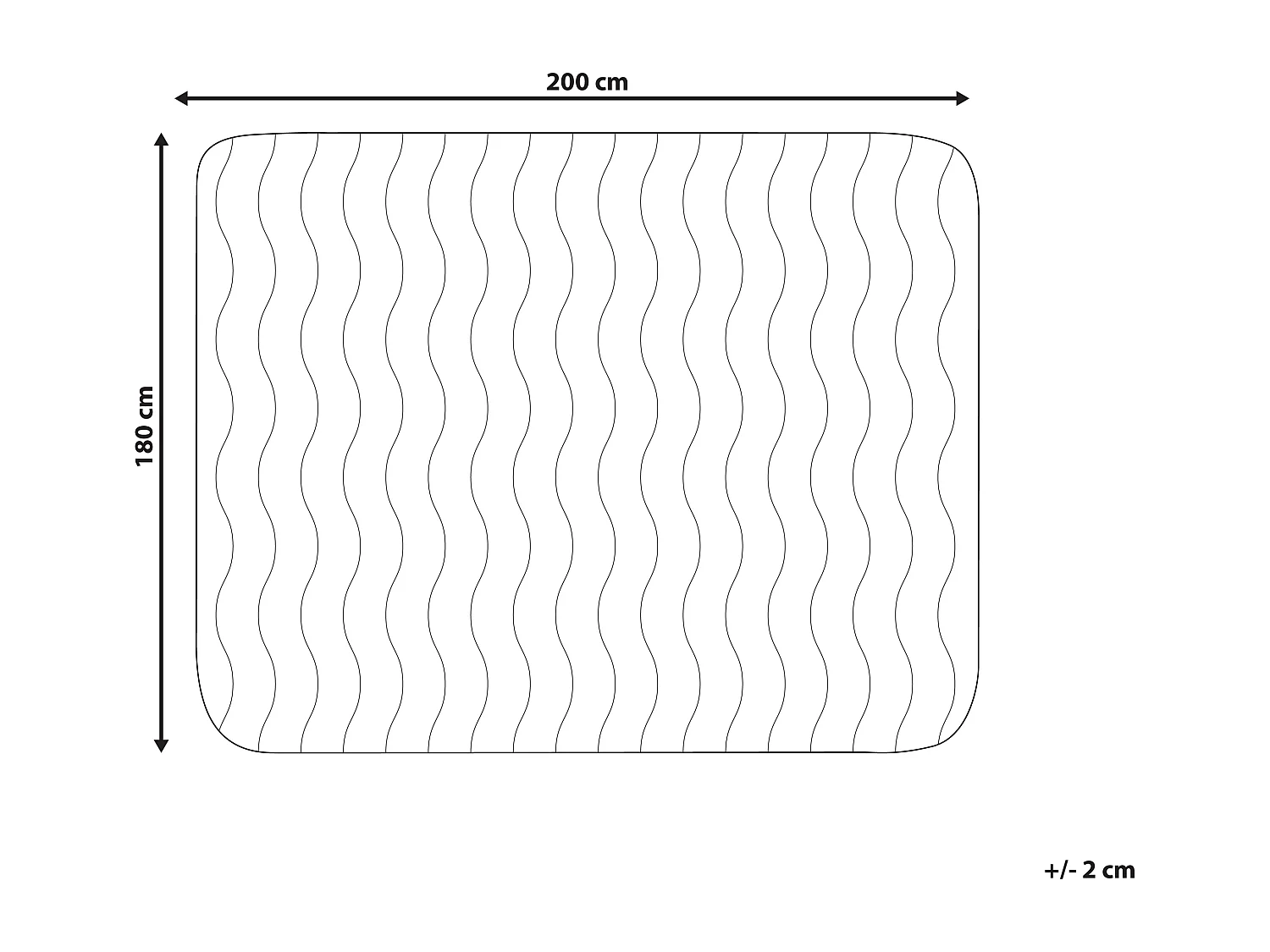 Protetor de colchão RUEN 180 x 200 cm