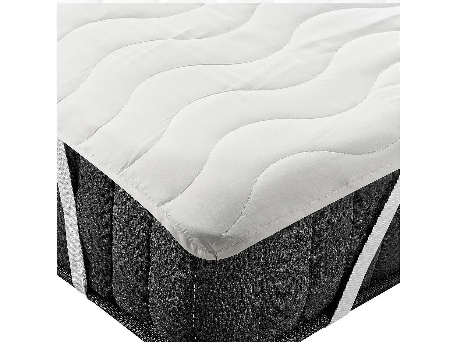 Matratzentopper mit Gummizug 180 x 200 cm Mikrofaser weiß wasserdicht Ruen