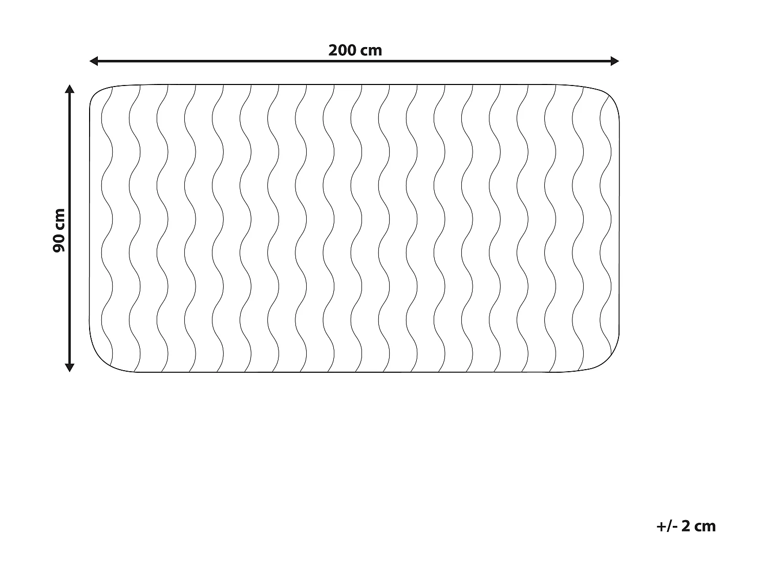 Protège-matelas RUEN 90 x 200 cm