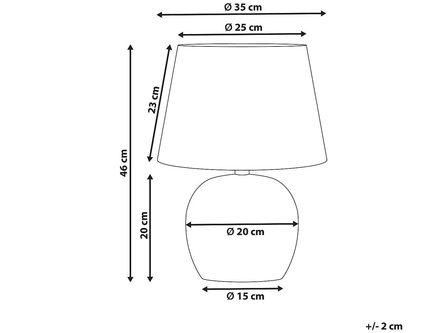 Lampe à poser NEIRA Porcelaine Marron