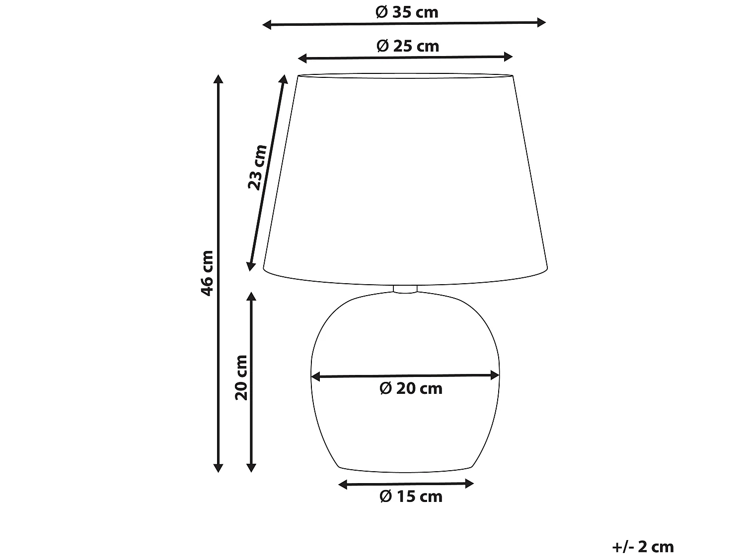 Lampada da tavolo NEIRA Porcellana Marrone