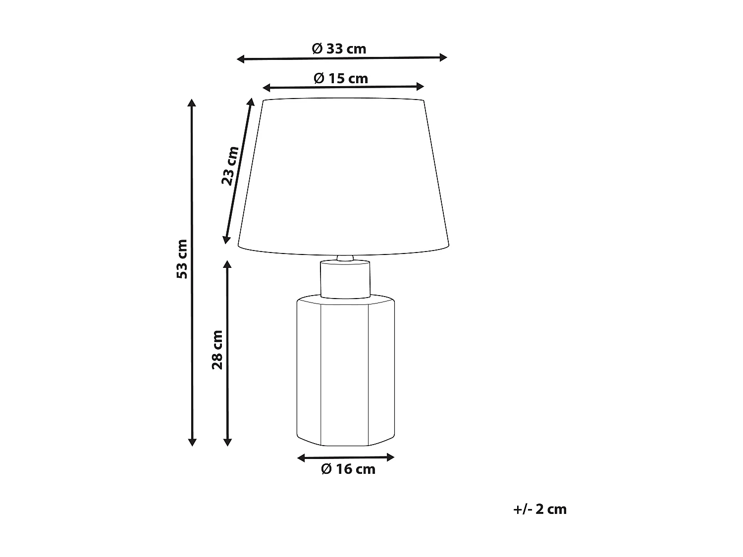 Lampada da tavolo MARCELIN Porcellana Bianco/ Blu