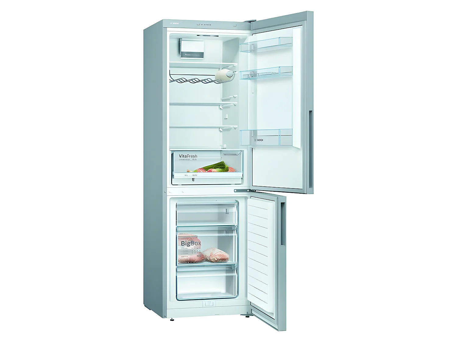 Réfrigérateurs combinés 350L Froid Statique BOSCH 60cm E, KGV 36 VLEAS