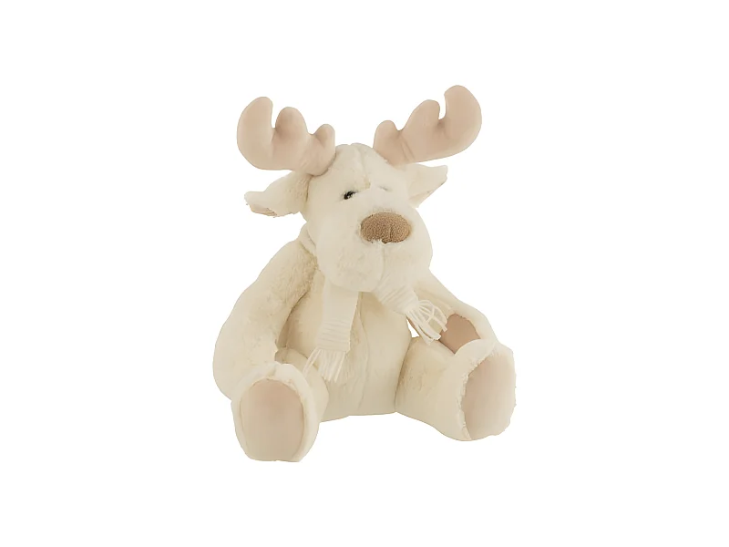 Reno de tela blanco de 28x25x28 cm