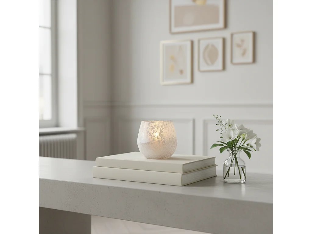 Photophore Snowy Petit Format - Blanc