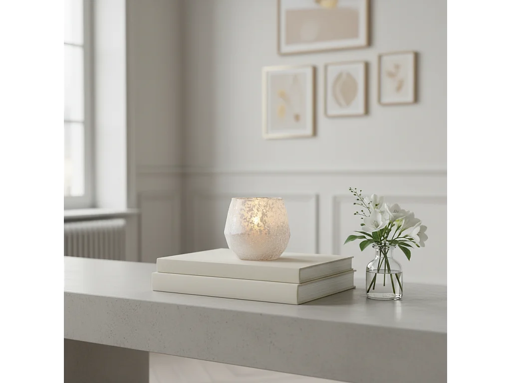 Photophore Snowy Petit Format - Blanc