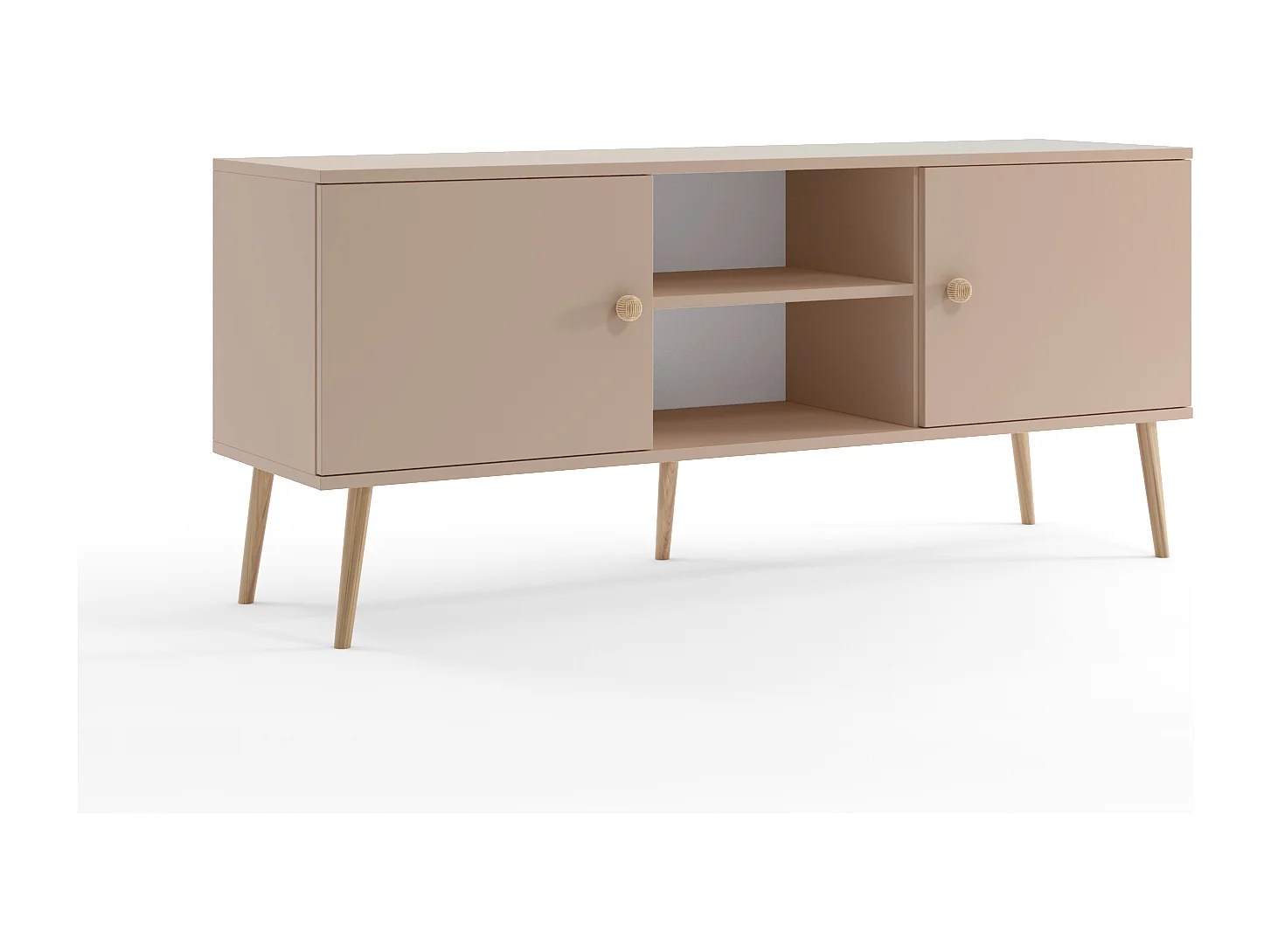 Meuble TV MALIBO 150 cm 2 portes macchiato