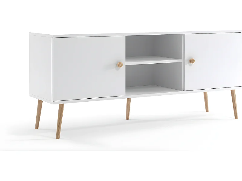 TV-meubel MALIBO 150 cm 2 deuren mat wit