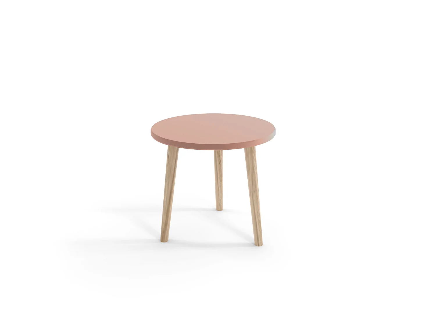 Table basse MALIBO 60 cm ronde rose