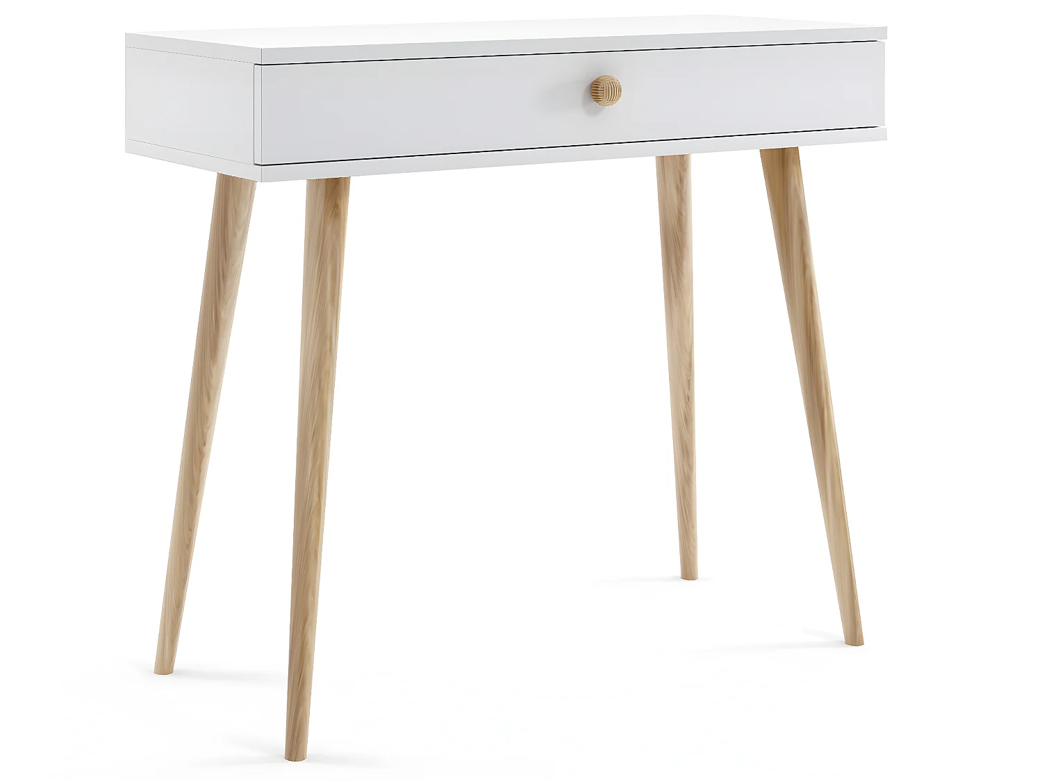 Frisiertisch MALIBO 90 cm mit Schublade Weiß Matt