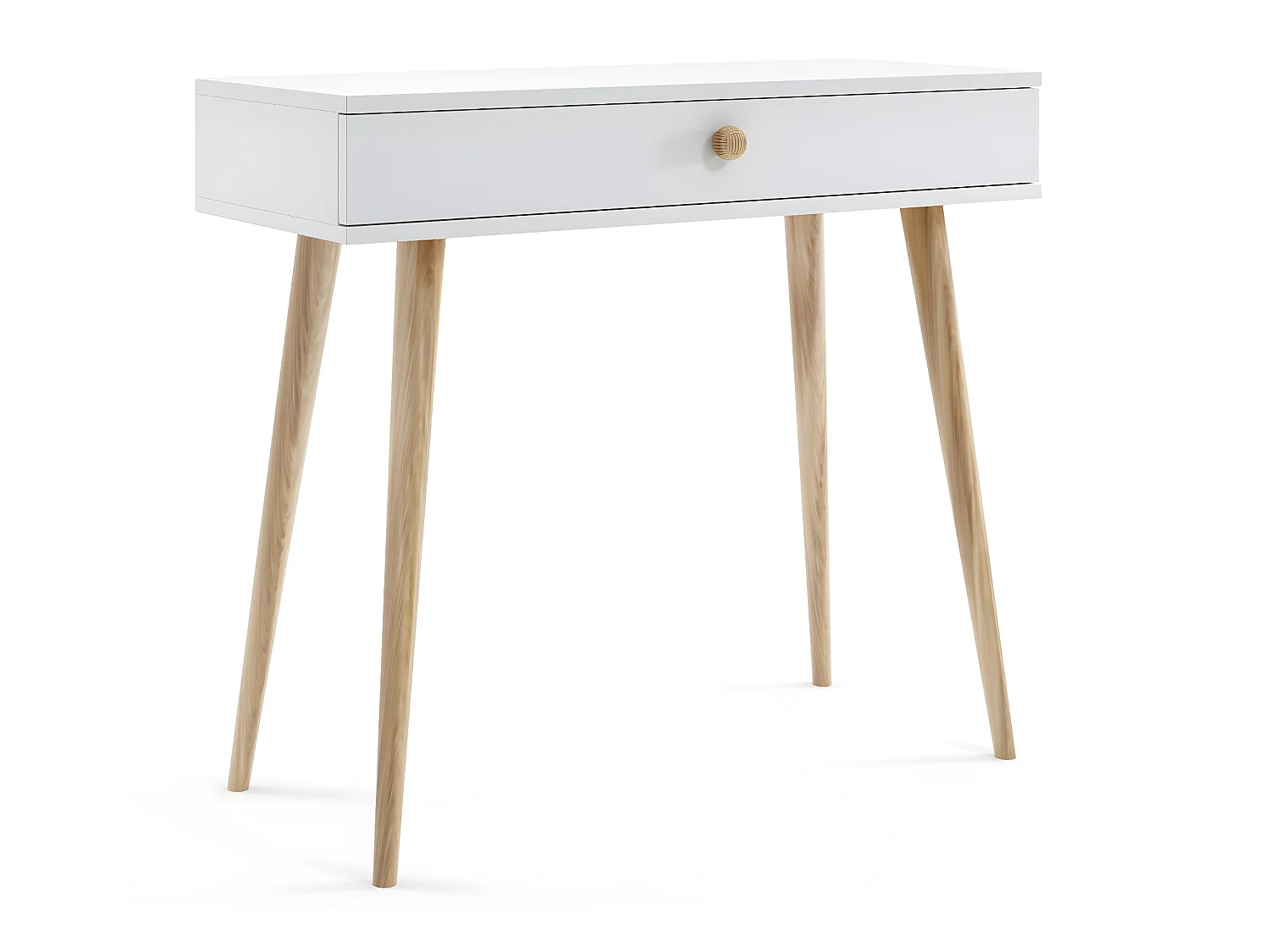 Kaptafel MALIBO 90 cm met lade mat wit
