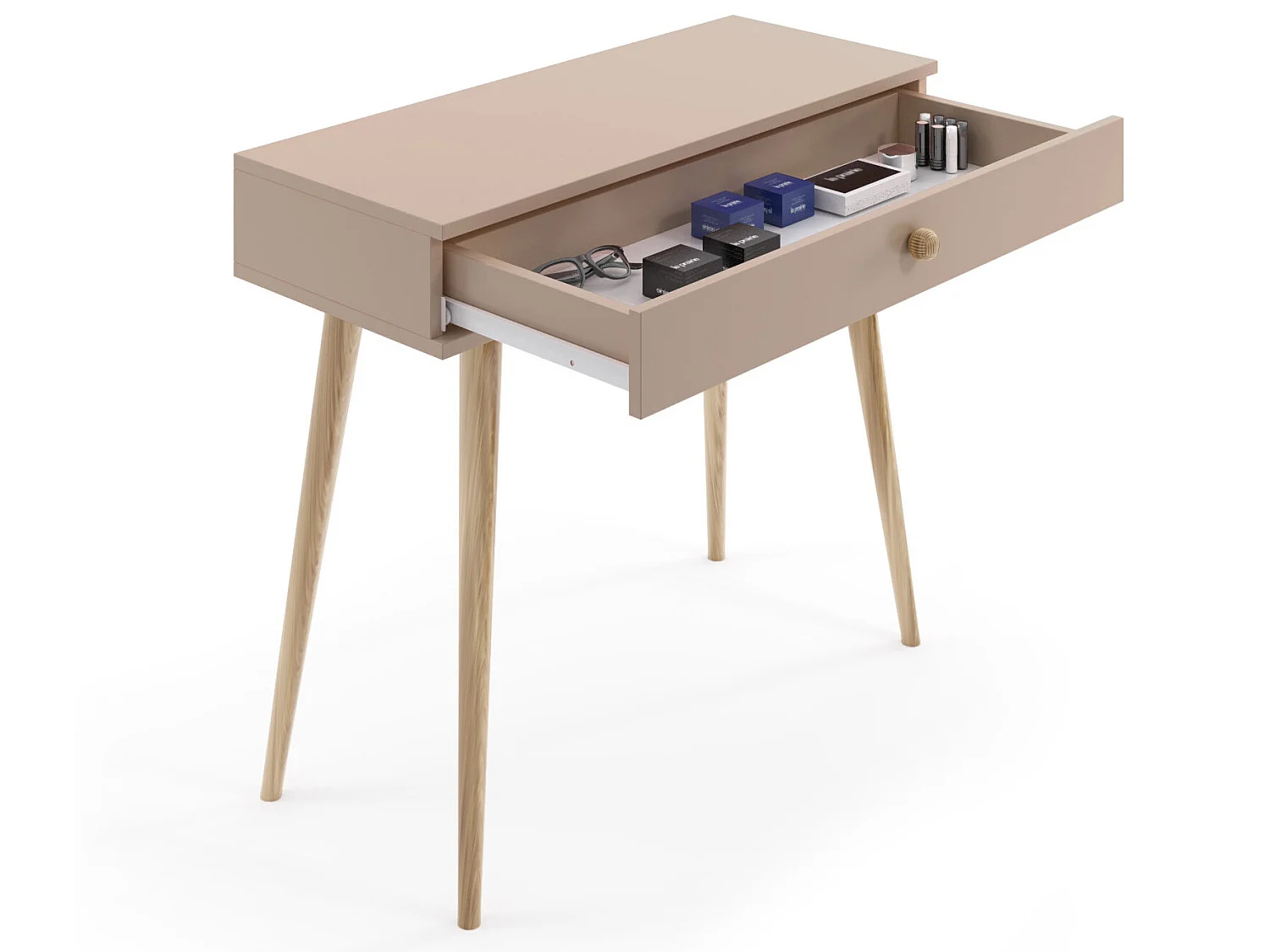 Frisiertisch MALIBO 90 cm mit Schublade Macchiato